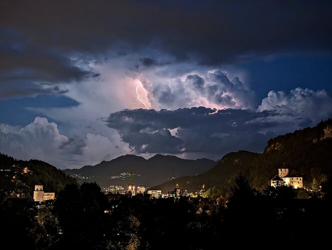 Gewitter im Vorderland Feldkirch