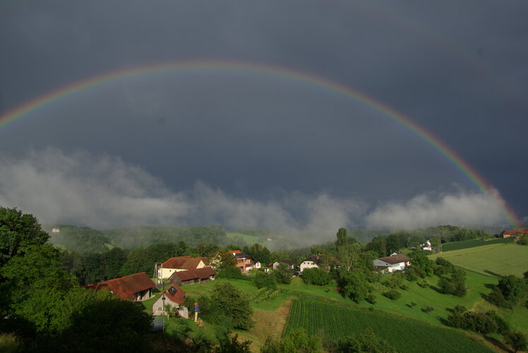 Regenbogen über der KLAR-Region Stiefingtal