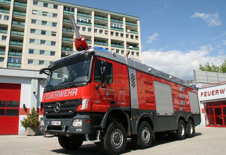 Foto eines Feuerwehrautos der FF Amstetten