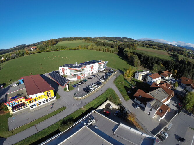 Zentrum in der Region von oben