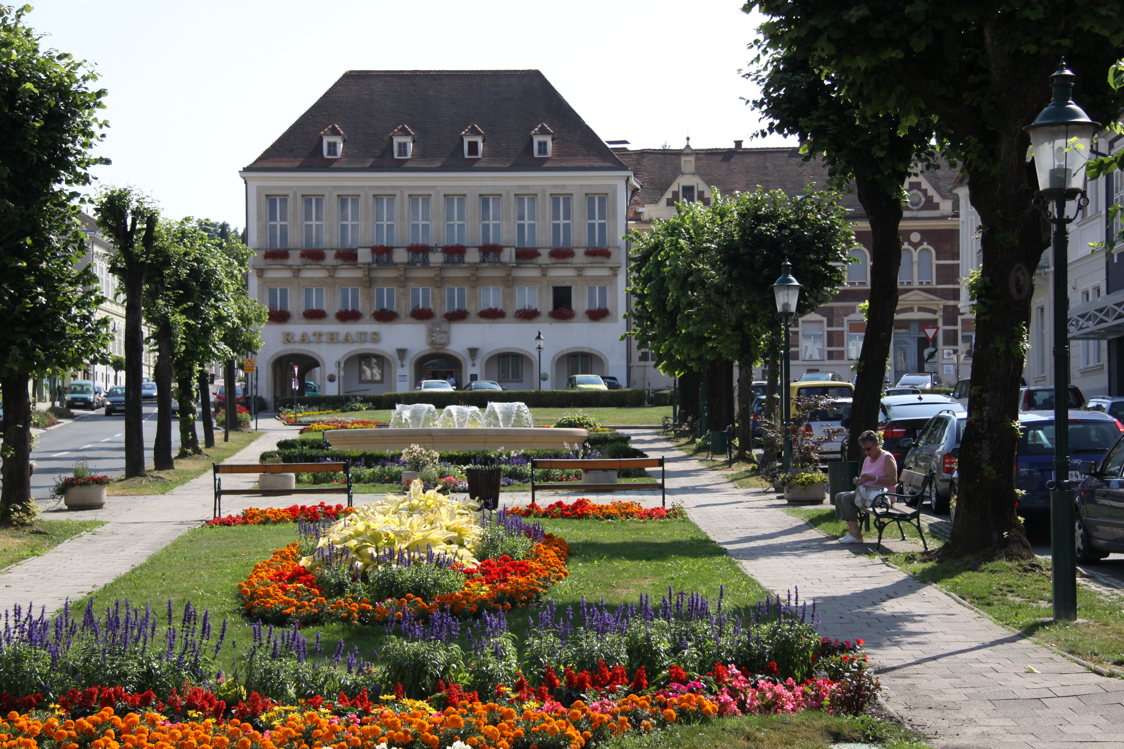 Hauptplatz der Stadtgemeinde Pinkafeld.